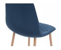 Стул на металлокаркасе Capri dark blue / wood в Каменске-Уральском