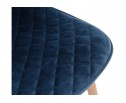 Стул на металлокаркасе Capri dark blue / wood в Каменске-Уральском