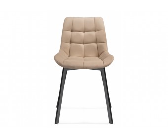 Стул на металлокаркасе Челси бежевый / черный
