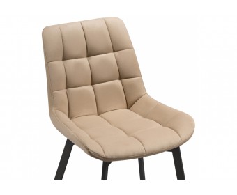 Стул на металлокаркасе Челси бежевый / черный