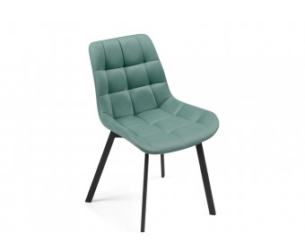 Стул на металлокаркасе Челси бирюзовый / черный