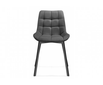 Стул на металлокаркасе Челси черный / темно-серый