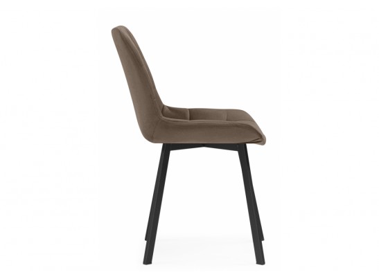 Стул на металлокаркасе Челси П коричневый (zd 233) / черный в Каменске-Уральском