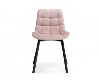 Стул на металлокаркасе Челси розовый / черный
