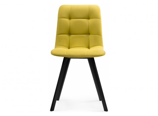 Стул на металлокаркасе Чилли черный / горчичный в Каменске-Уральском