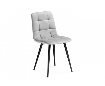 Стул на металлокаркасе Чилли К светло-серый / черный