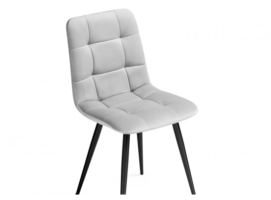 Стул на металлокаркасе Чилли К светло-серый / черный в Каменске-Уральском