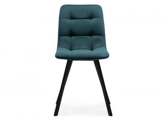 Стул на металлокаркасе Чилли морская волна / черный в Каменске-Уральском