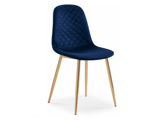 Стул на металлокаркасе Dabl dark blue / gold в Каменске-Уральском