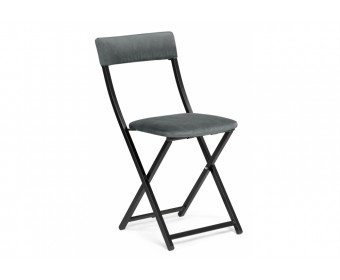 Стул на металлокаркасе Elevis темно-серый / черный