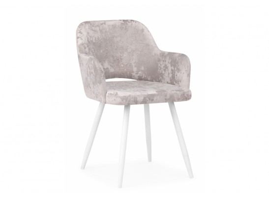 Стул на металлокаркасе Эолин латте (simple 008) / белый в Каменске-Уральском