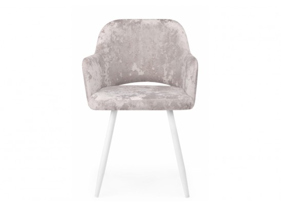 Стул на металлокаркасе Эолин латте (simple 008) / белый в Каменске-Уральском