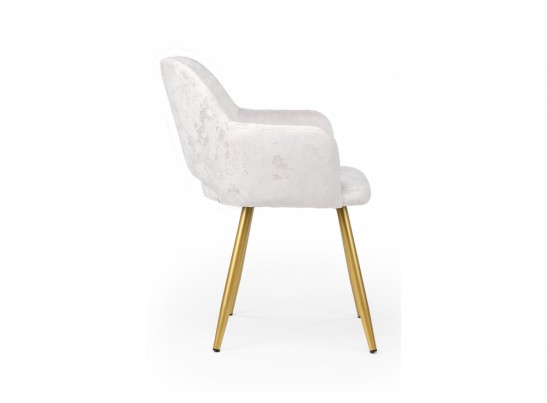 Стул на металлокаркасе Эолин светло-бежевый (simple 011) / золотой в Каменске-Уральском