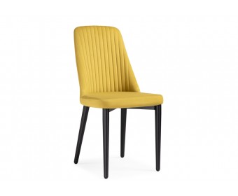 Стул на металлокаркасе Фена R горчичный / черный