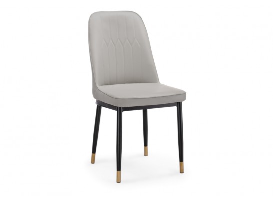 Стул на металлокаркасе Flor light gray / black в Каменске-Уральском