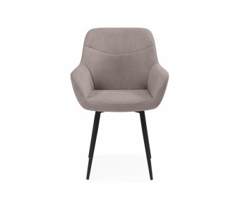 Стул на металлокаркасе Флюид латте (zd 290) / черный