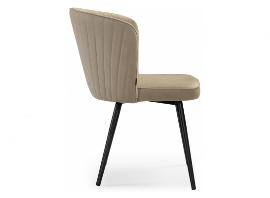 Стул на металлокаркасе Фрибур velutto 05 / черный в Каменске-Уральском