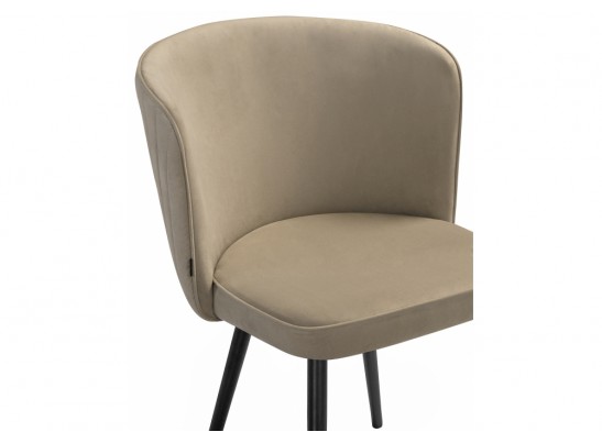 Стул на металлокаркасе Фрибур velutto 05 / черный в Каменске-Уральском