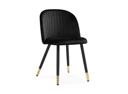 Стул на металлокаркасе Gabi black / black / gold в Каменске-Уральском