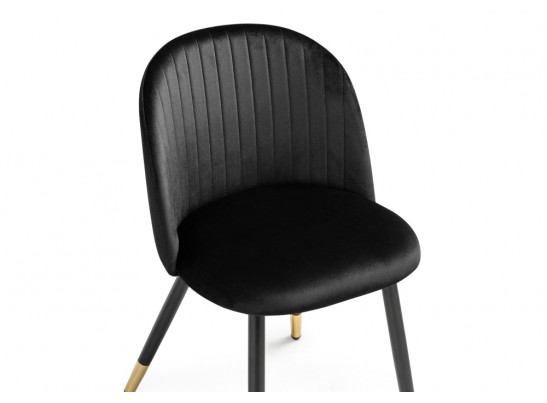 Стул на металлокаркасе Gabi black / black / gold в Каменске-Уральском