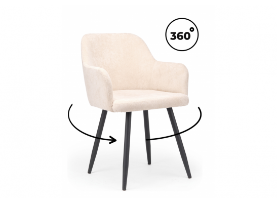 Стул на металлокаркасе Инфини 360 латте (ocean 003) / черный в Каменске-Уральском