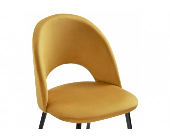 Стул на металлокаркасе Ирре confetti chai tea / черный глянец