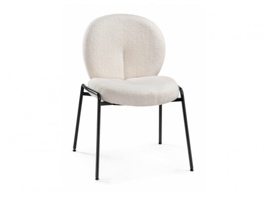 Стул на металлокаркасе Kalipso 1 white / black в Каменске-Уральском