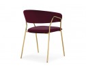 Стул на металлокаркасе Kamelia 1 wine red / gold в Каменске-Уральском