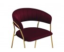Стул на металлокаркасе Kamelia 1 wine red / gold в Каменске-Уральском