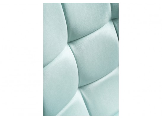 Стул на металлокаркасе Келми микровелюр светло-голубой / белый глянец в Каменске-Уральском