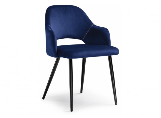 Стул на металлокаркасе Konor dark blue / black в Каменске-Уральском
