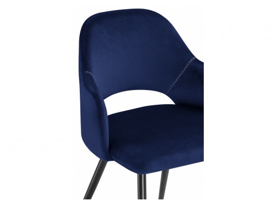 Стул на металлокаркасе Konor dark blue / black в Каменске-Уральском