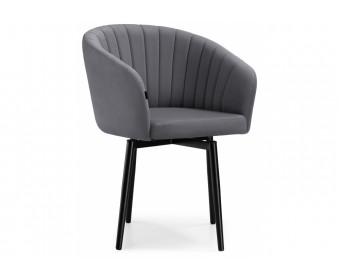 Стул на металлокаркасе Моншау крутящийся velutto 32 / черный