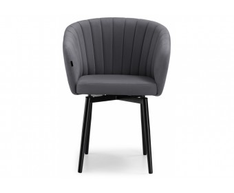 Стул на металлокаркасе Моншау крутящийся velutto 32 / черный