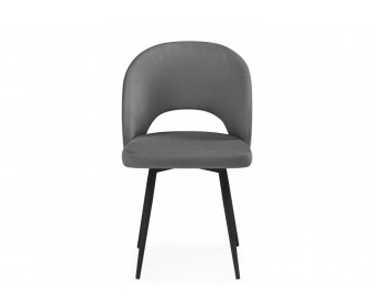 Стул на металлокаркасе Курбис темно-серый (zd 995) / черный