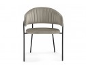 Стул на металлокаркасе Лукас бежевый / черный каркас в Каменске-Уральском