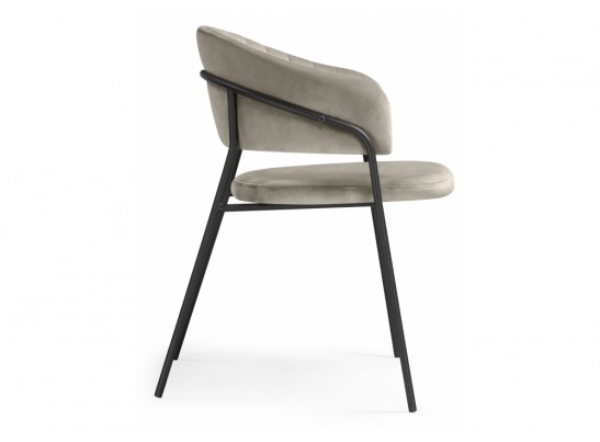 Стул на металлокаркасе Лукас бежевый / черный каркас в Каменске-Уральском