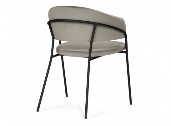Стул на металлокаркасе Лукас бежевый / черный каркас в Каменске-Уральском