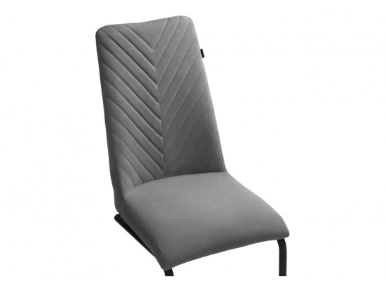 Стул на металлокаркасе Лулла серый / черный каркас в Каменске-Уральском