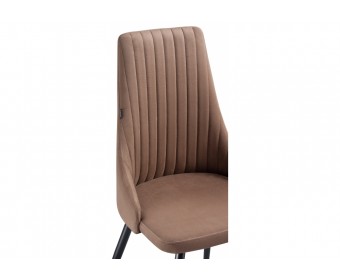 Стул на металлокаркасе Нараян velutto 23 / черный