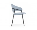 Стул на металлокаркасе Рансол голубой /черный глянец в Каменске-Уральском