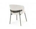 Стул на металлокаркасе Рикко белый (milk) / черный в Каменске-Уральском