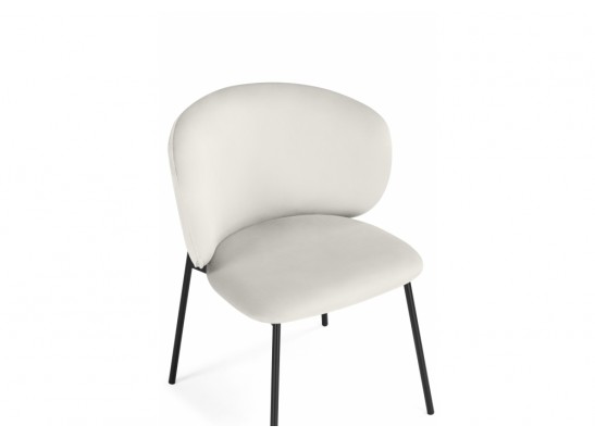 Стул на металлокаркасе Рикко белый (milk) / черный в Каменске-Уральском