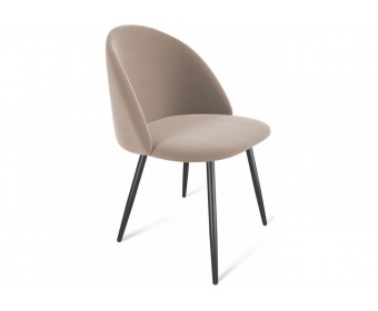 Стул на металлокаркасе SHT-ST35/S95-1 латте / черный муар