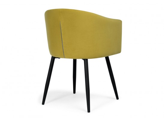 Стул на металлокаркасе Валета горчичный / черный в Каменске-Уральском