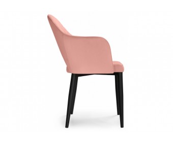 Стул на металлокаркасе Vener coral / black