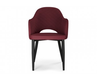 Стул на металлокаркасе Vener wine red / black