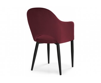 Стул на металлокаркасе Vener wine red / black