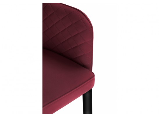 Стул на металлокаркасе Vener wine red / black в Каменске-Уральском