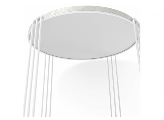 Журнальный столик SHT-CT33-1 бетон лофт / белый муар в Каменске-Уральском